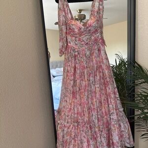 Worth Collective Pink Floral Dress
